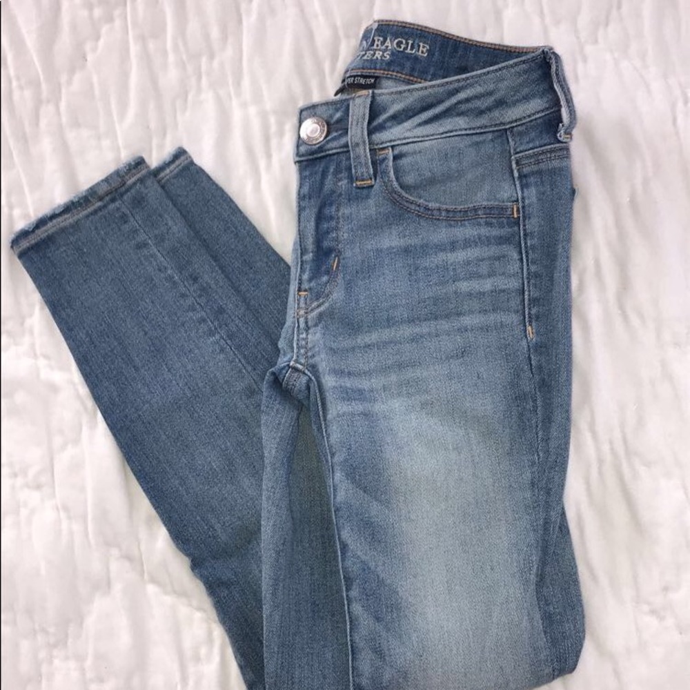 Low rise denim super super stretch jegging